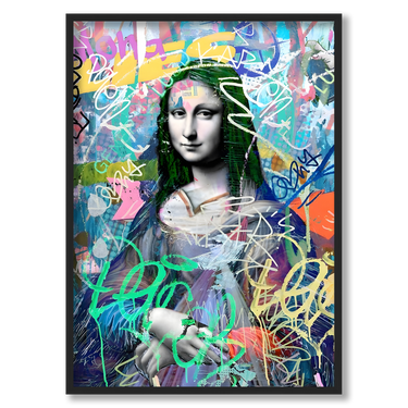 Urbanflow – Quadro su tela pop art geometrico moderno verticale