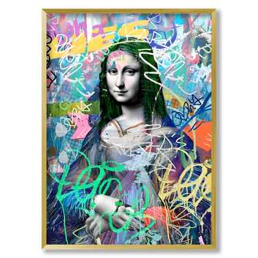 Urbanflow – Quadro su tela pop art geometrico moderno verticale