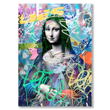 Urbanflow – Quadro su tela pop art geometrico moderno verticale