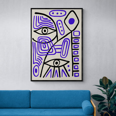 Visi astratti Picasso – Quadro su tela riproduzione d'arte verticale
