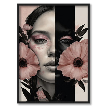 Woman BW – Quadro su tela donna fotografia verticale
