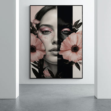 Woman BW – Quadro su tela donna fotografia verticale